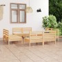 Gartenmöbel-Set 8-teilig aus massivem Kiefernholz von vidaXL, Gartensets - Ref: Foro24-3082412, Preis: 341,99 €, Rabatt: %