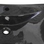 Rectangular ceramic sink with black faucet and drain hole. by vidaXL, Sinks - Ref: Foro24-140689, Price: 88,11 €, Discount: %