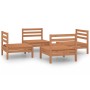 Juego de muebles de jardín 4 pzs madera maciza pino marrón miel de vidaXL, Conjuntos de jardín - Ref: Foro24-3082405, Precio:...