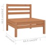 4-piece solid pine wood garden furniture set in honey brown. by vidaXL, Garden sets - Ref: Foro24-3082405, Price: 212,58 €, D...