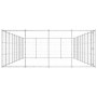 Galvanized steel outdoor kennel 43.56 m² by vidaXL, Dog kennels and fences - Ref: Foro24-3082321, Price: 975,54 €, Discount: %