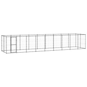 Outdoor steel dog kennel 21.78 m² by vidaXL, Dog kennels and fences - Ref: Foro24-3082301, Price: 713,84 €, Discount: %