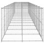 Galvanized steel outdoor kennel 26.62 m² by vidaXL, Dog kennels and fences - Ref: Foro24-3082291, Price: 1,00 €, Discount: %