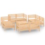 Garden furniture set 9 pieces solid pine wood by vidaXL, Garden sets - Ref: Foro24-3082432, Price: 418,02 €, Discount: %