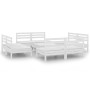 Garden furniture set 9 pieces solid white pine wood by vidaXL, Garden sets - Ref: Foro24-3082418, Price: 405,16 €, Discount: %