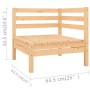 Garden furniture set 9 pieces solid pine wood by vidaXL, Garden sets - Ref: Foro24-3082432, Price: 418,02 €, Discount: %