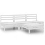 Garden furniture set 4 pieces solid white pine wood by vidaXL, Garden sets - Ref: Foro24-3082448, Price: 162,50 €, Discount: %