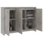 Aparador de madera contrachapada gris hormigón 102x33x75 cm de vidaXL, Aparadores - Ref: Foro24-809777, Precio: 106,35 €, Des...