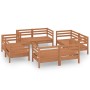 Garden furniture set 8 pieces solid pine wood honey brown by vidaXL, Garden sets - Ref: Foro24-3082430, Price: 455,66 €, Disc...