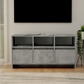 Concrete gray plywood TV cabinet 102x37.5x52.5cm by vidaXL, TV Furniture - Ref: Foro24-809804, Price: 96,04 €, Discount: %