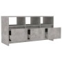 Mueble de TV madera contrachapada gris hormigón 102x37,5x52,5cm de vidaXL, Muebles TV - Ref: Foro24-809804, Precio: 95,92 €, ...