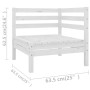 Garden furniture set 8 pieces solid white pine wood by vidaXL, Garden sets - Ref: Foro24-3082428, Price: 467,99 €, Discount: %