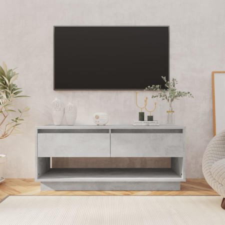 TV stand made of gray concrete plywood 102x41x44 cm by vidaXL, TV Furniture - Ref: Foro24-809489, Price: 65,24 €, Discount: %