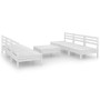 Garden furniture set 7 pieces solid white pine wood by vidaXL, Garden sets - Ref: Foro24-3082458, Price: 296,67 €, Discount: %