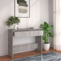 Engineered wood console table in concrete gray, 100x35x76.5 cm by vidaXL, Side tables - Ref: Foro24-809840, Price: 52,59 €, D...