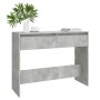 Engineered wood console table in concrete gray, 100x35x76.5 cm by vidaXL, Side tables - Ref: Foro24-809840, Price: 52,59 €, D...