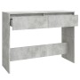 Engineered wood console table in concrete gray, 100x35x76.5 cm by vidaXL, Side tables - Ref: Foro24-809840, Price: 52,59 €, D...