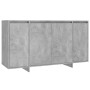 Aparador de madera contrachapada gris hormigón 135x41x75 cm de vidaXL, Aparadores - Ref: Foro24-809597, Precio: 143,35 €, Des...