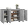 Aparador de madera contrachapada gris hormigón 135x41x75 cm de vidaXL, Aparadores - Ref: Foro24-809597, Precio: 143,35 €, Des...