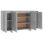 Aparador de madera contrachapada gris hormigón 135x41x75 cm de vidaXL, Aparadores - Ref: Foro24-809597, Precio: 143,35 €, Des...