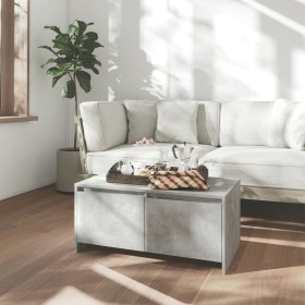 Concrete gray engineered wood coffee table 90x50x41.5 cm by vidaXL, Coffee table - Ref: Foro24-809822, Price: 65,24 €, Discou...