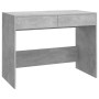 Escritorio de madera contrachapada gris hormigón 101x50x76,5 cm de vidaXL, Escritorios - Ref: Foro24-809561, Precio: 74,75 €,...