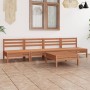 Garden furniture set 5 pieces solid honey brown pine wood by vidaXL, Garden sets - Ref: Foro24-3082490, Price: 241,77 €, Disc...