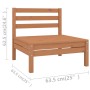 3-piece solid pine wood garden furniture set in honey brown. by vidaXL, Garden sets - Ref: Foro24-3082445, Price: 164,39 €, D...