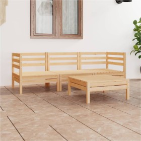 Garden furniture set 4 pieces solid pine wood by vidaXL, Garden sets - Ref: Foro24-3082467, Price: 182,03 €, Discount: %