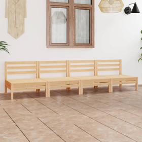 Garden furniture set 4 pieces solid pine wood by vidaXL, Garden sets - Ref: Foro24-3082482, Price: 171,99 €, Discount: %