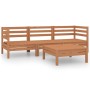 4-piece solid pine wood garden furniture set in honey brown. by vidaXL, Garden sets - Ref: Foro24-3082470, Price: 229,99 €, D...