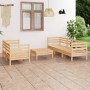 6-piece solid pine wood garden furniture set by vidaXL, Garden sets - Ref: Foro24-3082472, Price: 279,06 €, Discount: %