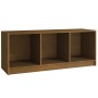 Mueble de TV de madera maciza pino marrón miel 104x33x41 cm de vidaXL, Muebles TV - Ref: Foro24-809963, Precio: 45,99 €, Desc...