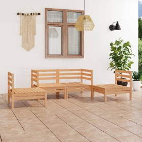 Garden furniture set 4 pieces solid pine wood by vidaXL, Garden sets - Ref: Foro24-3082522, Price: 190,43 €, Discount: %