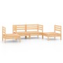 Gartenmöbel-Set 4-teilig aus massivem Kiefernholz von vidaXL, Gartensets - Ref: Foro24-3082522, Preis: 190,43 €, Rabatt: %