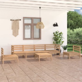 Garden furniture set 7 pieces solid pine wood by vidaXL, Garden sets - Ref: Foro24-3082547, Price: 298,99 €, Discount: %