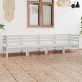 Garden furniture set 4 pieces solid white pine wood by vidaXL, Garden sets - Ref: Foro24-3082503, Price: 219,99 €, Discount: %