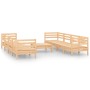 Juego de muebles de jardín 9 piezas madera maciza de pino de vidaXL, Conjuntos de jardín - Ref: Foro24-3082517, Precio: 388,2...