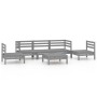 Garden furniture set 6 pieces gray solid pine wood by vidaXL, Garden sets - Ref: Foro24-3082539, Price: 272,99 €, Discount: %