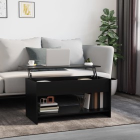 Engineered wood black coffee table 102x50x52.5 cm by vidaXL, Coffee table - Ref: Foro24-809648, Price: 80,01 €, Discount: %