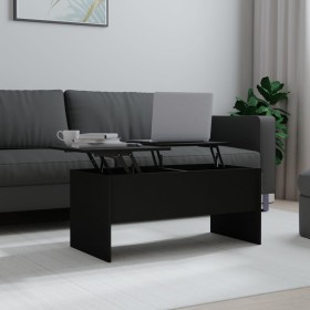 Black plywood coffee table 102x50.5x46.5 cm by vidaXL, Coffee table - Ref: Foro24-809720, Price: 83,11 €, Discount: %