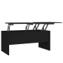 Black plywood coffee table 102x50.5x46.5 cm by vidaXL, Coffee table - Ref: Foro24-809720, Price: 83,20 €, Discount: %