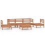 Gartenmöbel-Set 6-teilig Massivholz Kiefer honigbraun von vidaXL, Gartensets - Ref: Foro24-3082540, Preis: 333,52 €, Rabatt: %