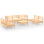 Garden furniture set 8 pieces solid pine wood by vidaXL, Garden sets - Ref: Foro24-3082567, Price: 349,99 €, Discount: %