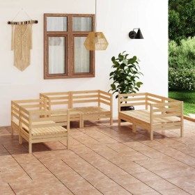 Garden furniture set, 6 pieces, solid pine wood by vidaXL, Garden sets - Ref: Foro24-3082582, Price: 294,99 €, Discount: %