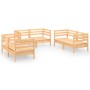 Garden furniture set, 6 pieces, solid pine wood by vidaXL, Garden sets - Ref: Foro24-3082582, Price: 294,22 €, Discount: %