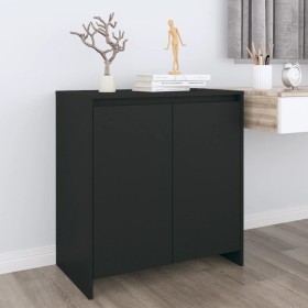 Black plywood sideboard 70x41x75 cm by vidaXL, Sideboards - Ref: Foro24-809738, Price: 64,30 €, Discount: %