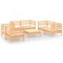 Garden furniture set 7 pieces solid pine wood by vidaXL, Garden sets - Ref: Foro24-3082587, Price: 317,23 €, Discount: %