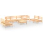 Gartenmöbel-Set 9-teilig aus massivem Kiefernholz von vidaXL, Gartensets - Ref: Foro24-3082577, Preis: 391,06 €, Rabatt: %