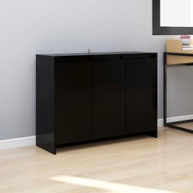 Black plywood sideboard 102x33x75 cm by vidaXL, Sideboards - Ref: Foro24-809774, Price: 85,76 €, Discount: %